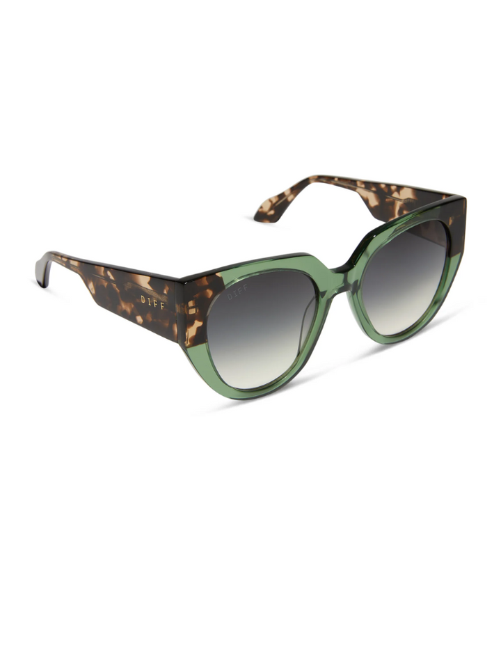 Diff Ivy - Sage Crystal Espresso Tips/Temple & Grey Gradient Polarized