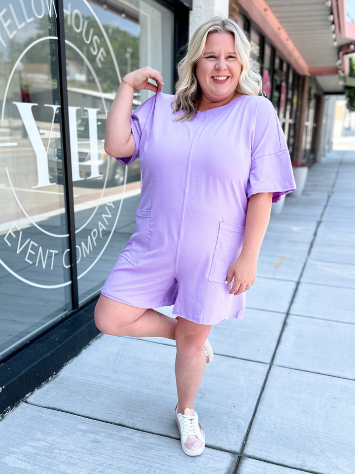 The Rory Romper - Lilac