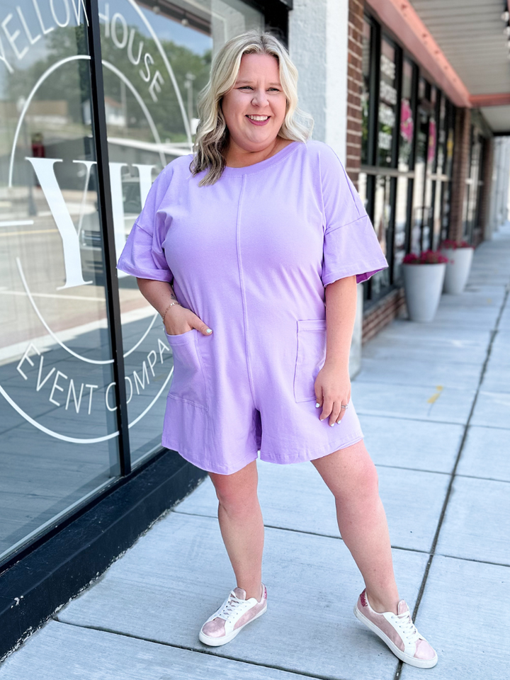 The Rory Romper - Lilac