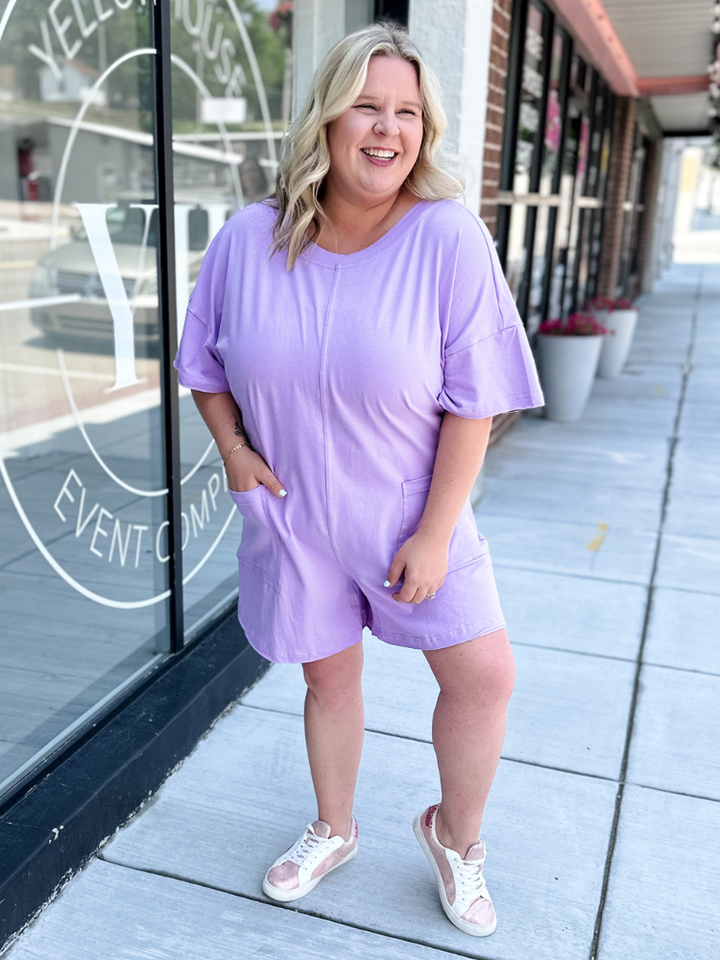 The Rory Romper - Lilac