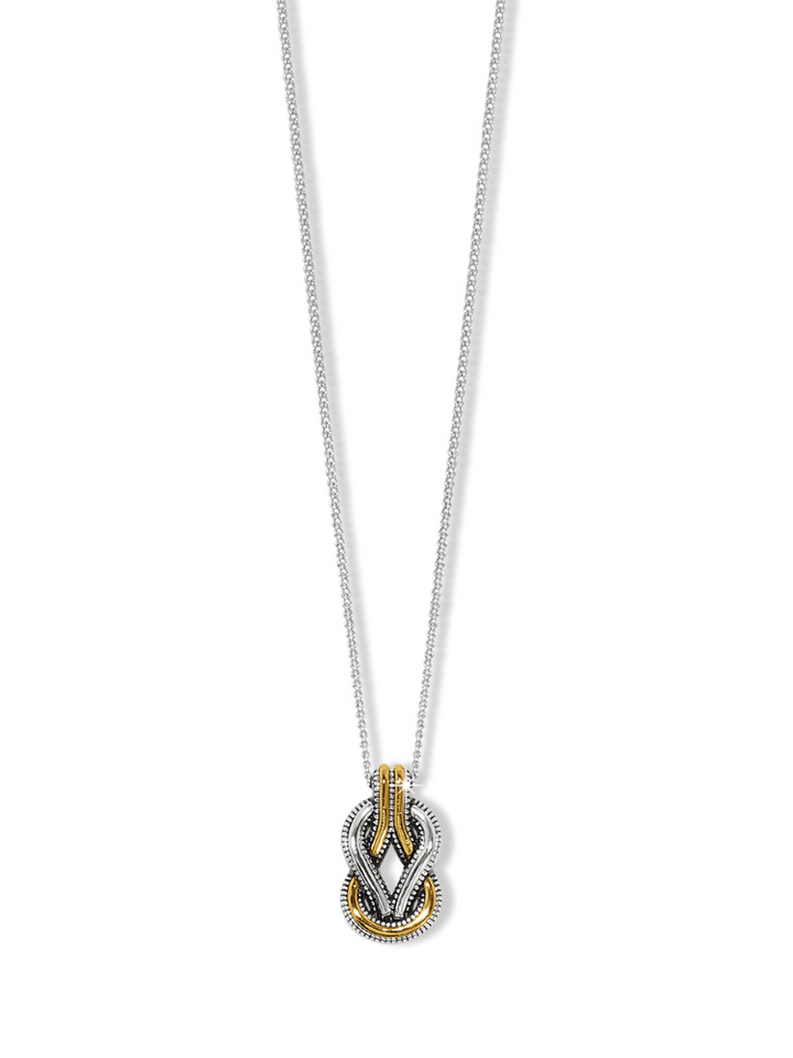 Brighton: Interlok Harmony Two Tone Petite Necklace