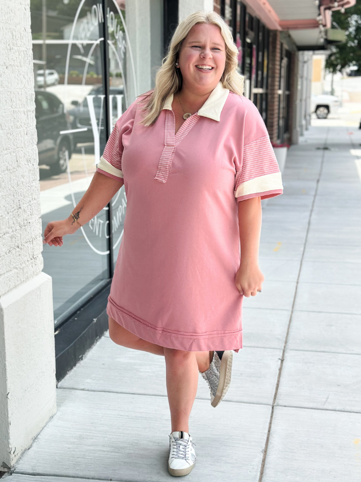 The Hallie Dress - Light Mauve