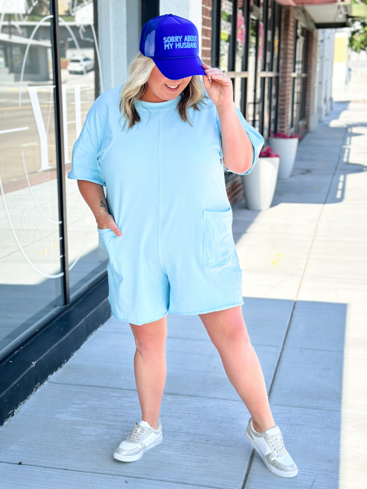 The Rory Romper - Baby Blue