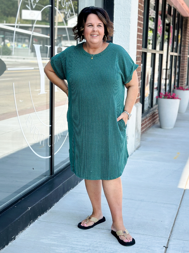 The Lucy Dress - Hunter Green