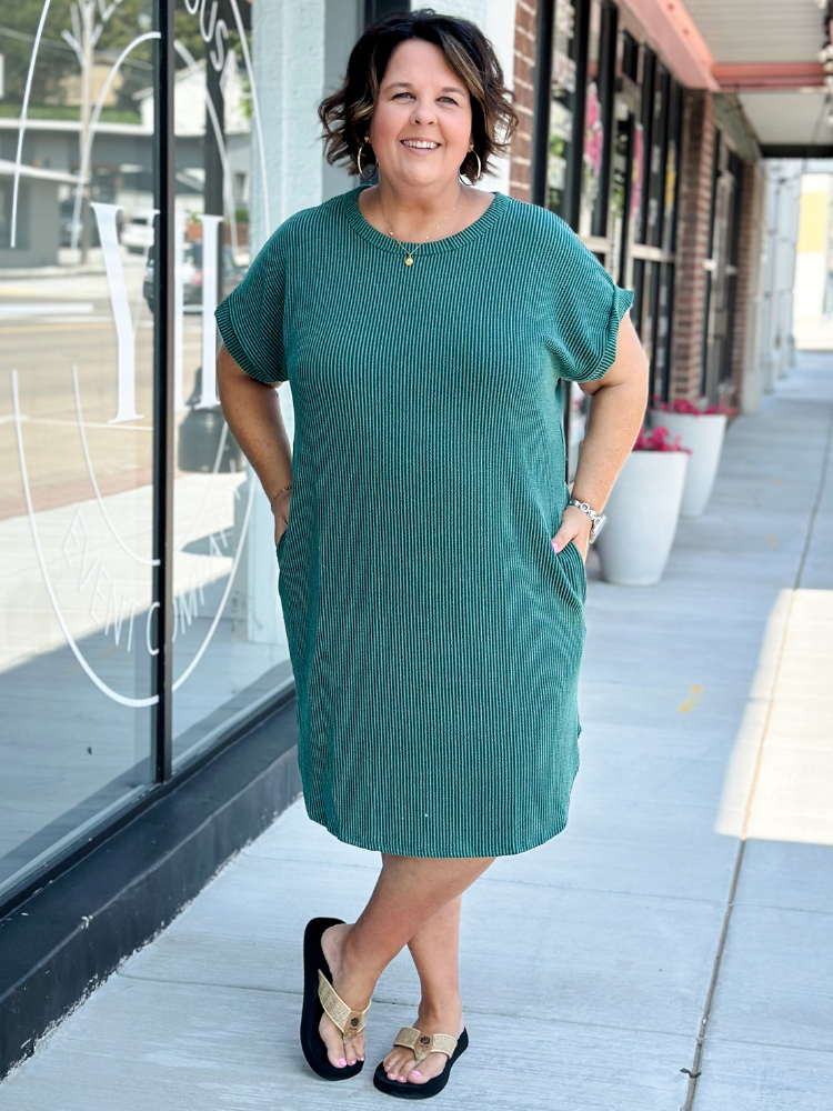 The Lucy Dress - Hunter Green