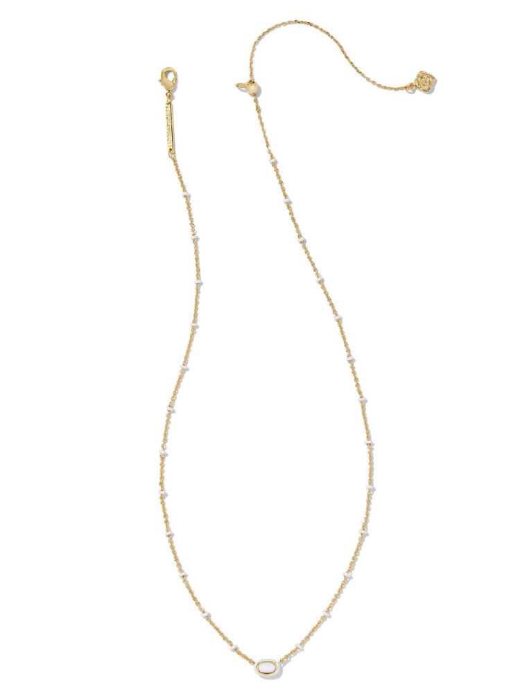 Kendra Scott Mini Elisa Satellite Necklace - Gold & MOP