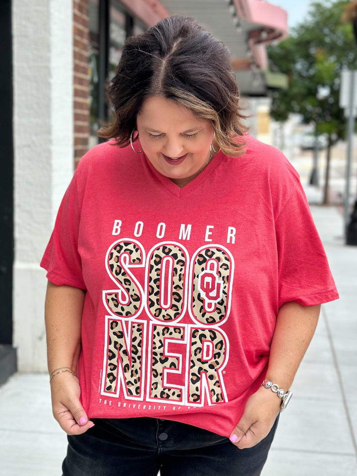 Boomer Sooner Bold Leopard Tee