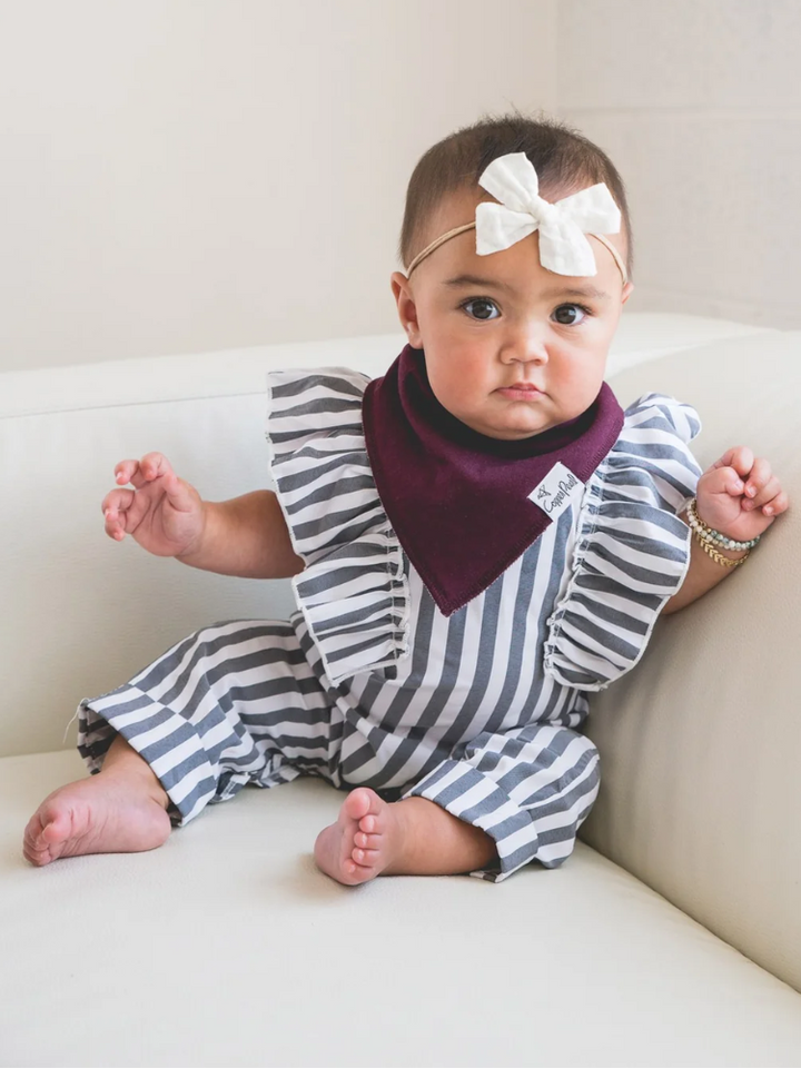 Copper Pearl Bandana Bib Set - Jade