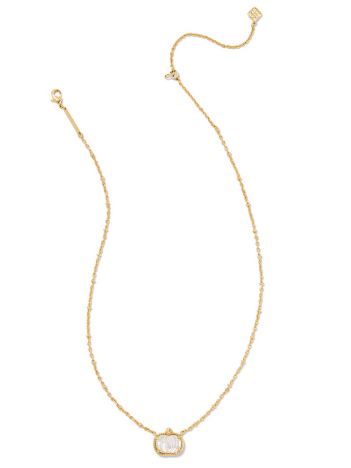 Kendra Scott Pumpkin Necklace - Gold & Ivory MOP