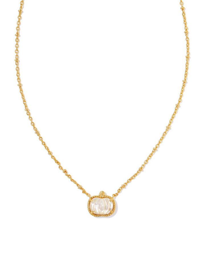 Kendra Scott Pumpkin Necklace - Gold & Ivory MOP