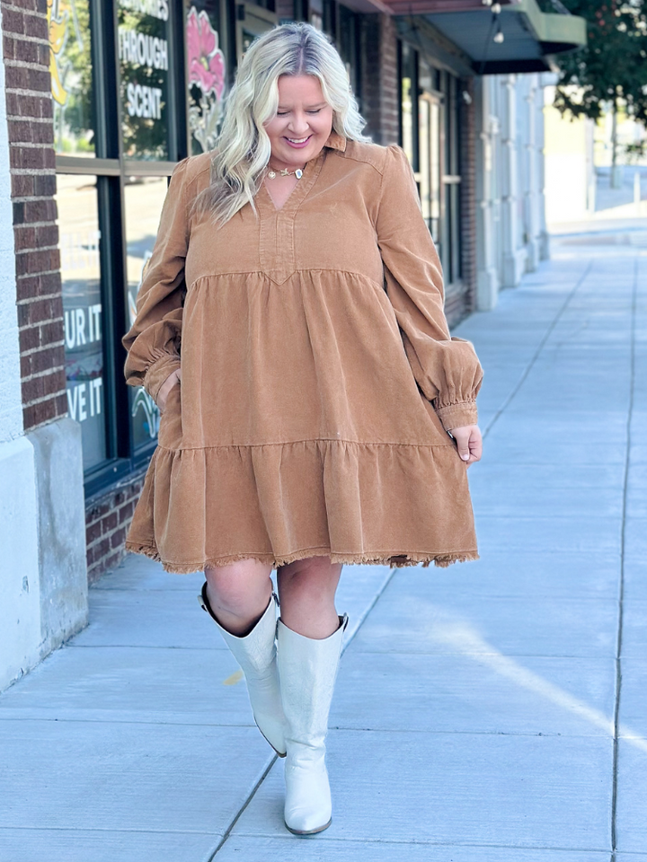 The Faye Dress - Camel