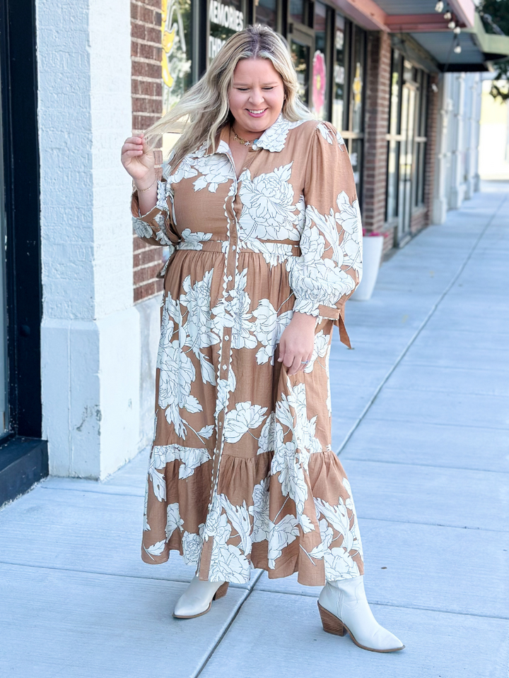 The Allie Dress - Camel