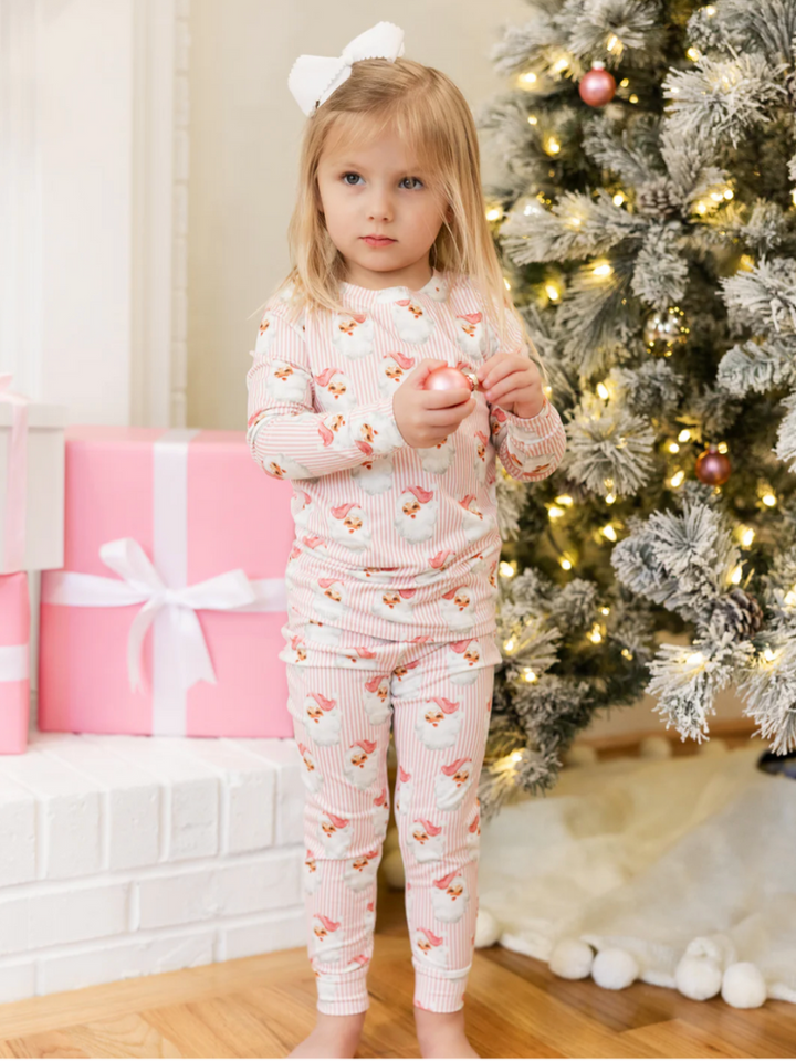 YHK Santa Baby Kids PJ's - Pink