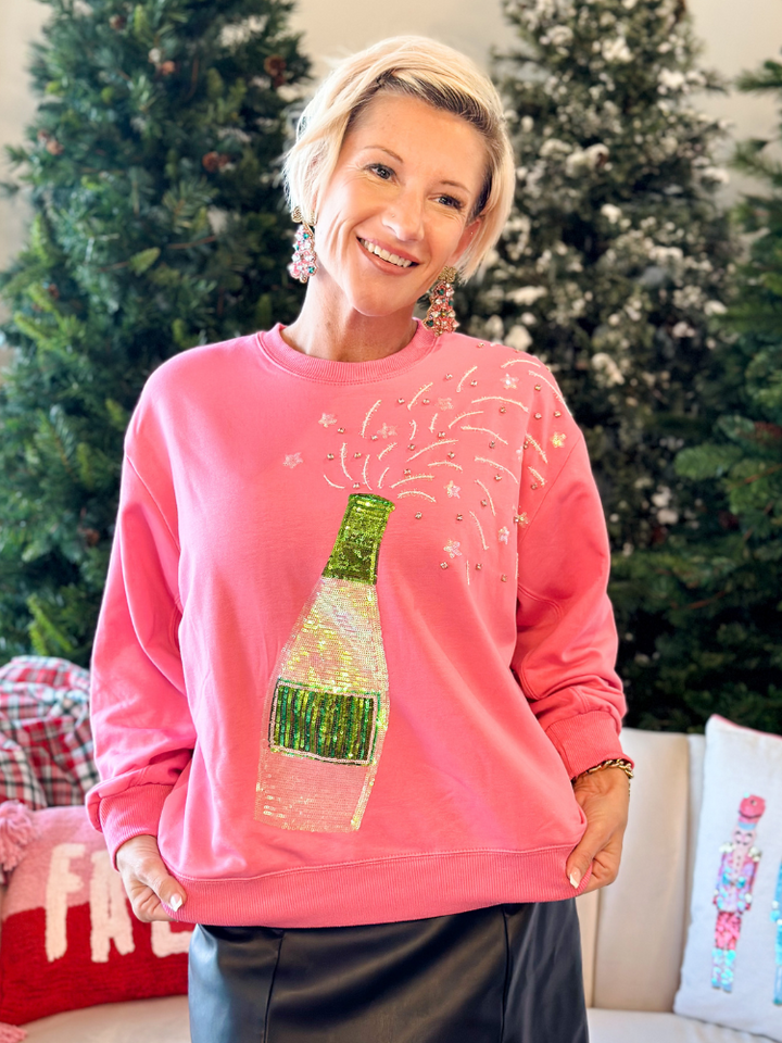 Champagne Sarah Sweatshirt - Pink