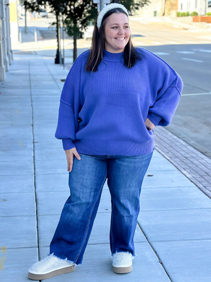 The Tara Sweater - Marlin Blue