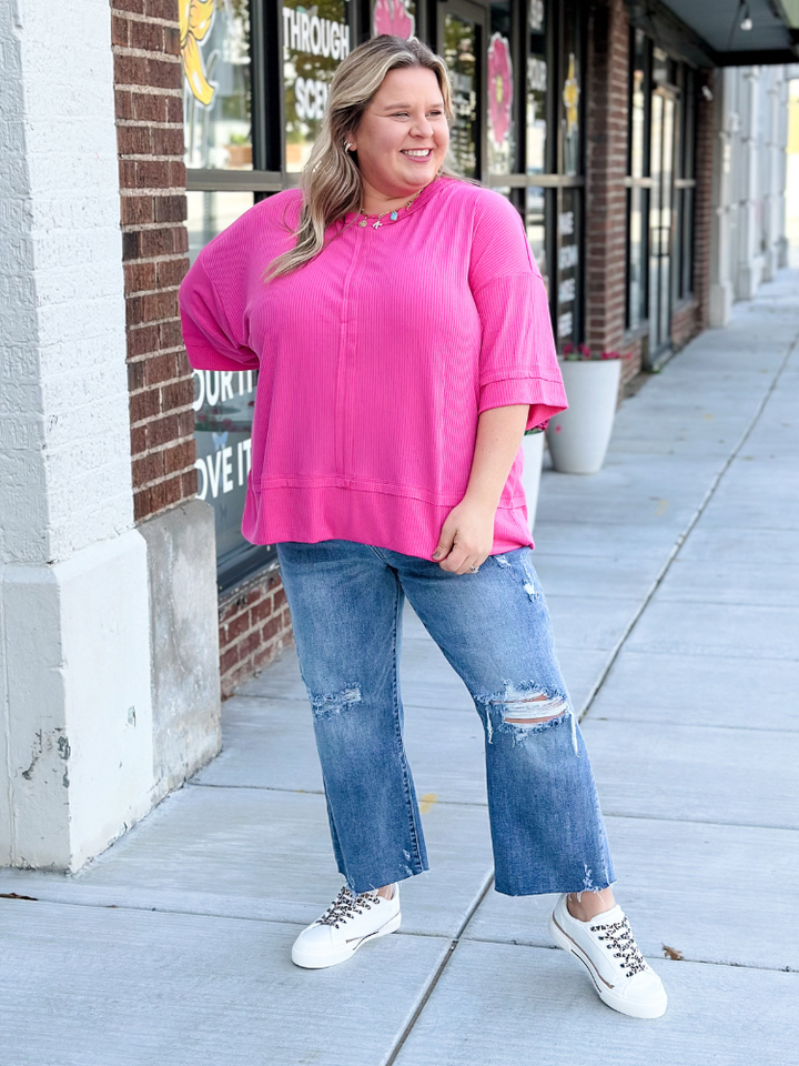 The Mona Top - Fuchsia