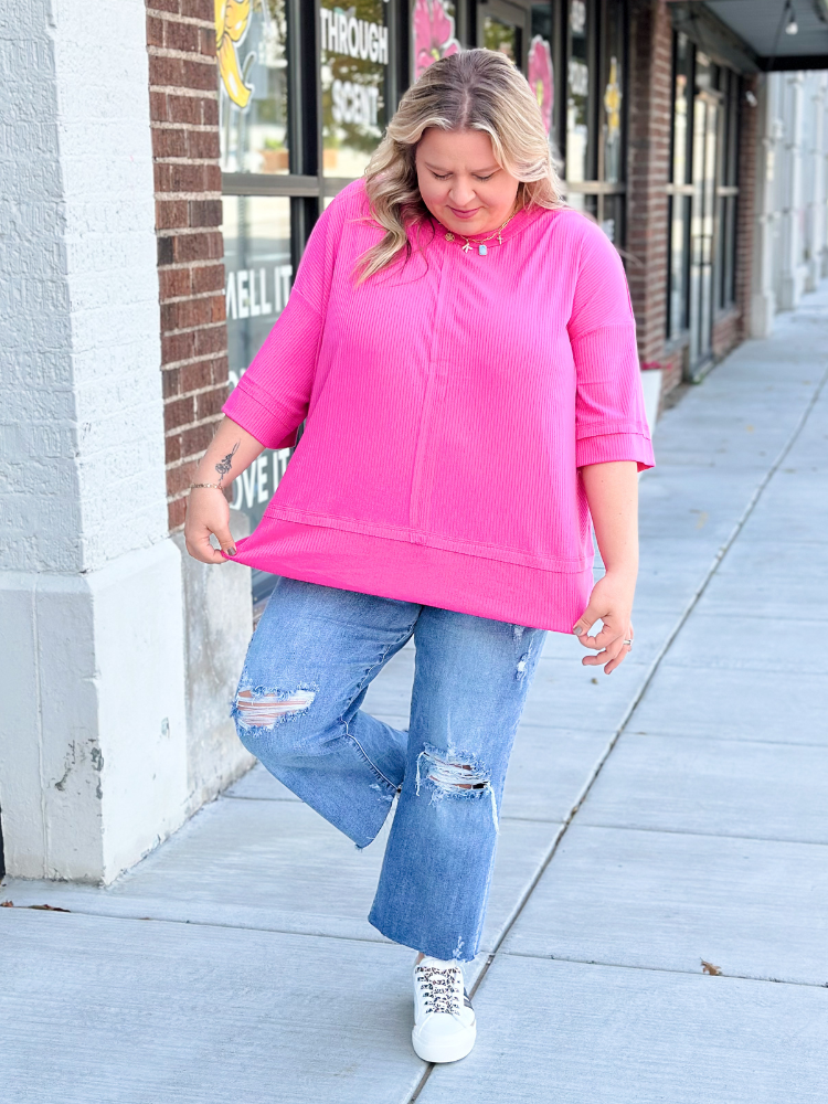 The Mona Top - Fuchsia