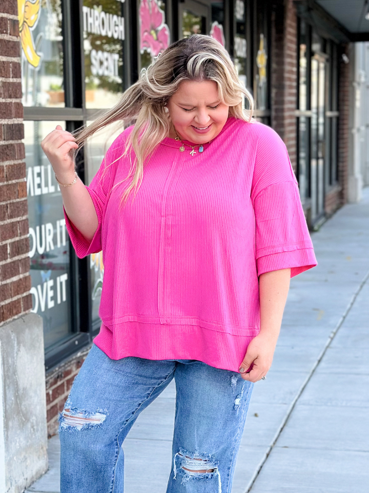 The Mona Top - Fuchsia