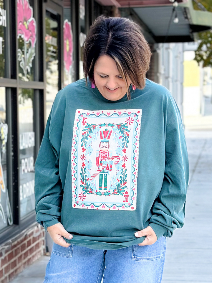 Nutcracker Playing Card Long Sleeve Tee