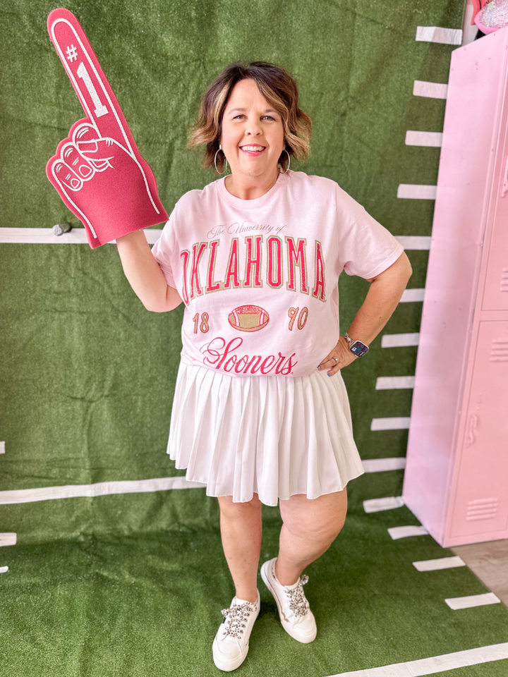 Pink Wave Arch Ellie Perfect Tee - OU