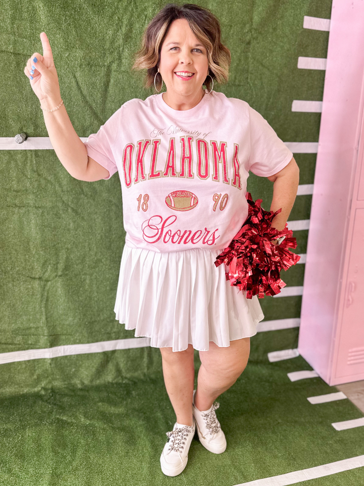 Pink Wave Arch Ellie Perfect Tee - OU