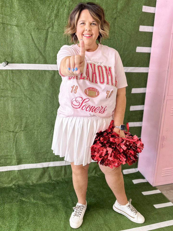 Pink Wave Arch Ellie Perfect Tee - OU