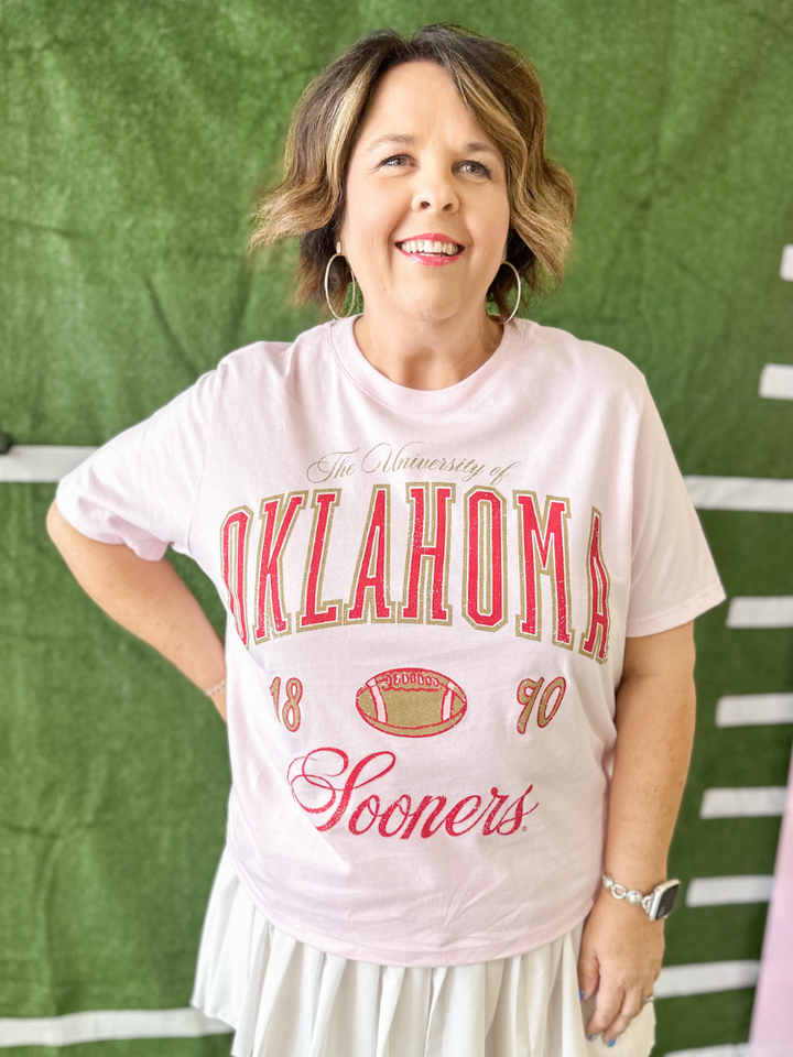 Pink Wave Arch Ellie Perfect Tee - OU