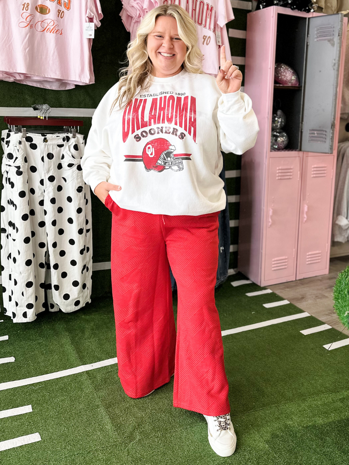 Helmet Thrifted Sweatshirt - OU