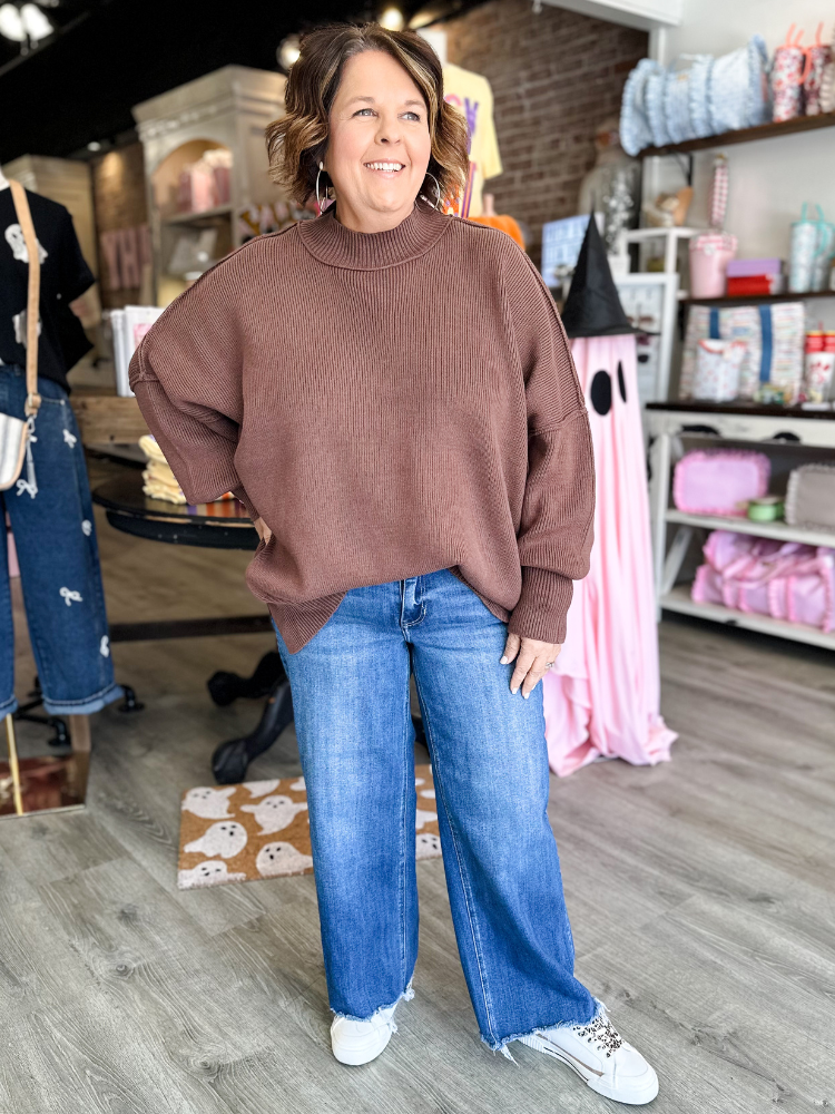 The Tara Sweater - Brown