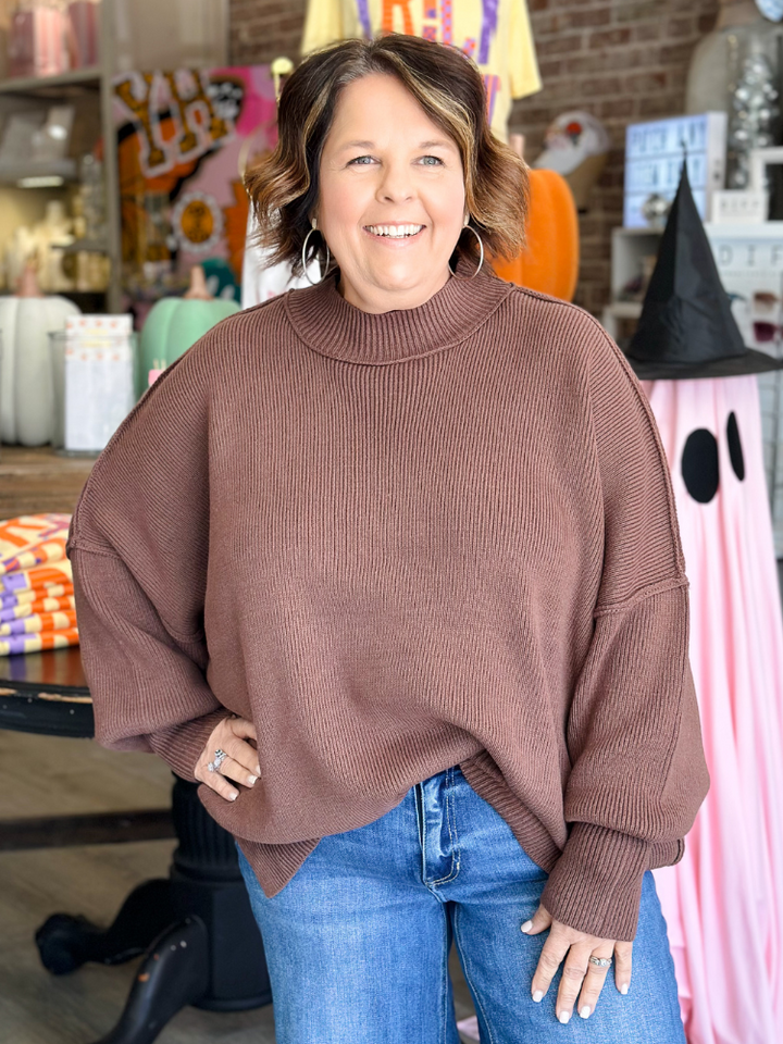 The Tara Sweater - Brown