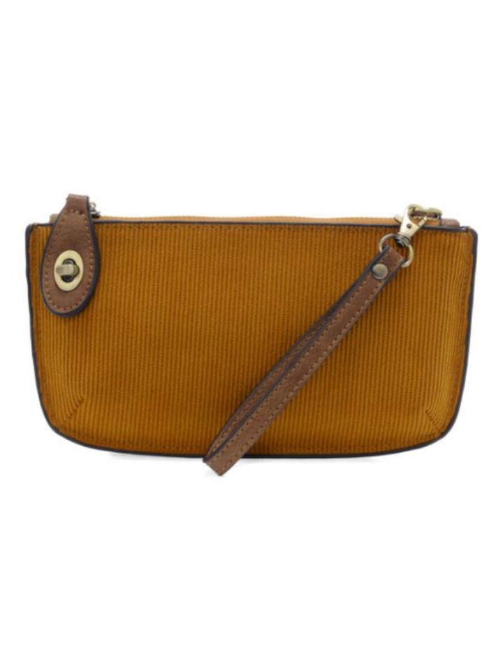 Joy Susan Corduroy Mini Crossbody Wristlet - Dijon