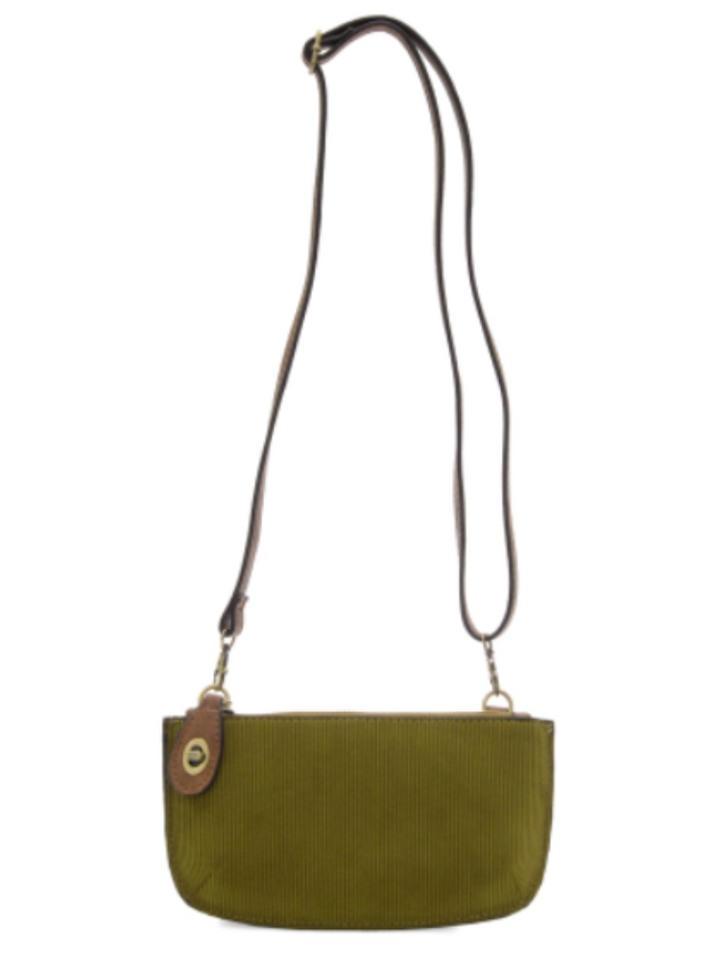 Joy Susan Corduroy Mini Crossbody Wristlet - Olive