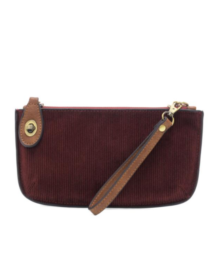 Joy Susan Corduroy Mini Crossbody Wristlet - Wine