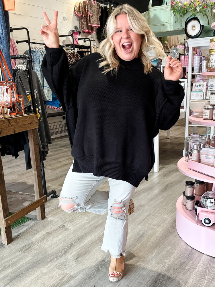 The Tara Sweater - Black