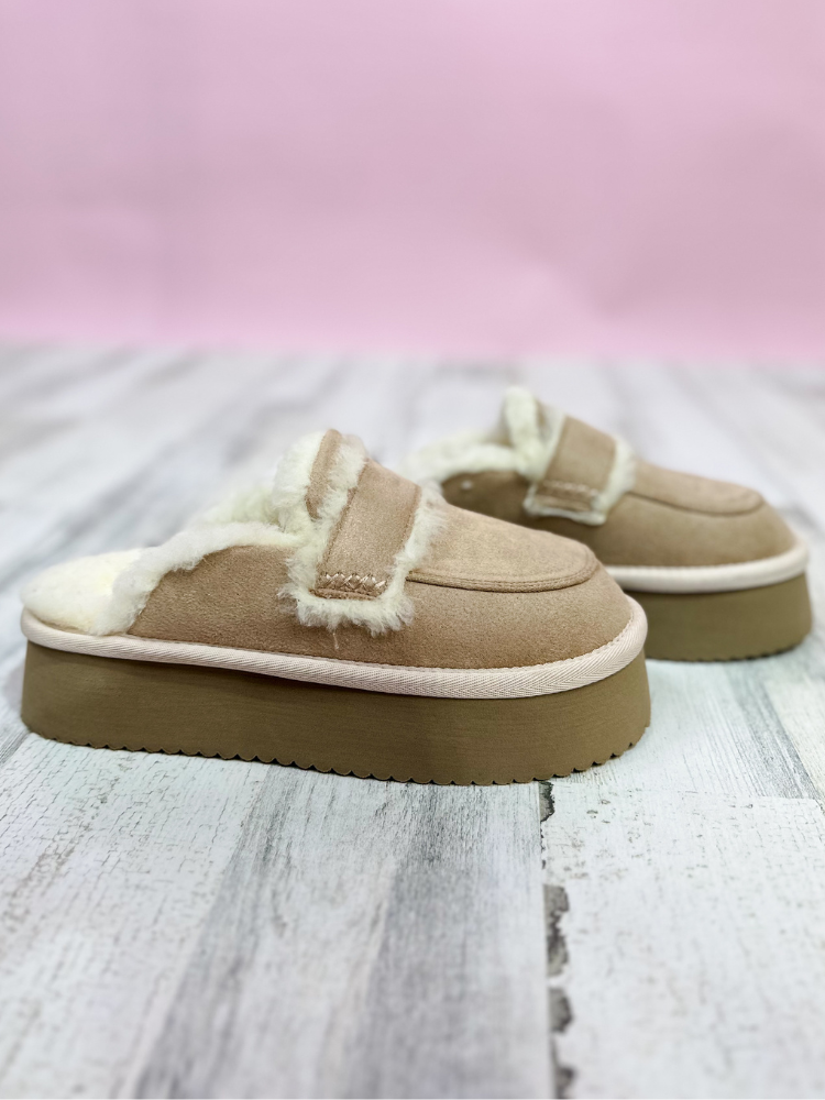 Veg Out - Sand Faux Suede