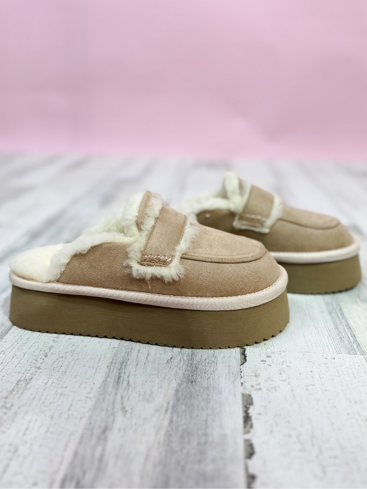 Veg Out - Sand Faux Suede