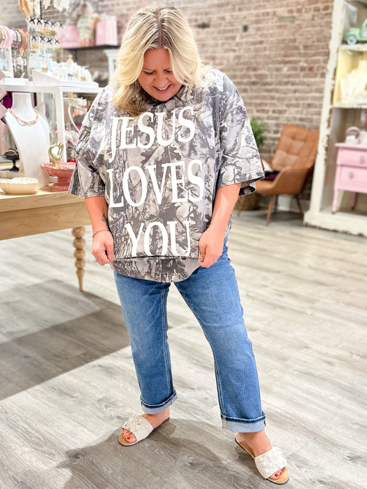Jesus Loves You Camo Tee