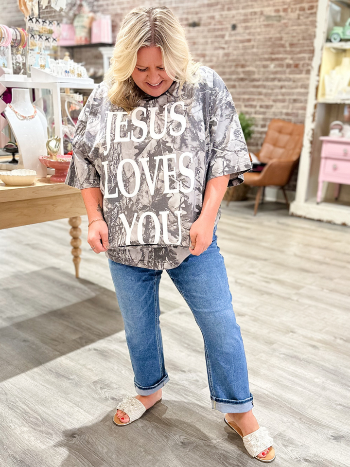 Jesus Loves You Camo Tee