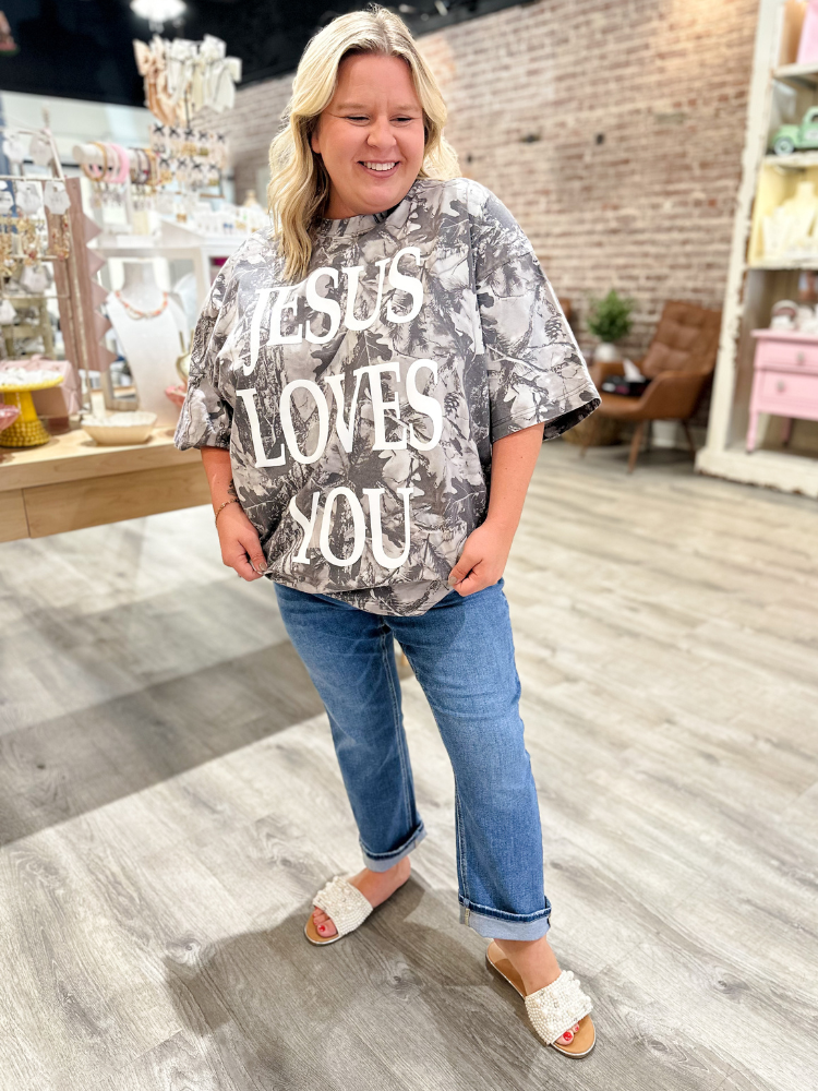 Jesus Loves You Camo Tee