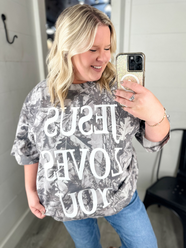 Jesus Loves You Camo Tee