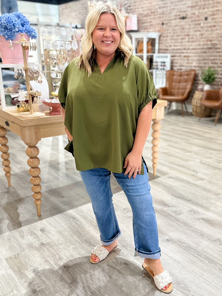 The Dorothy Top - Olive