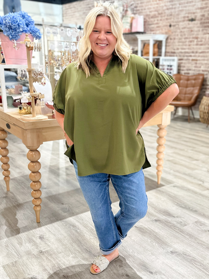 The Dorothy Top - Olive