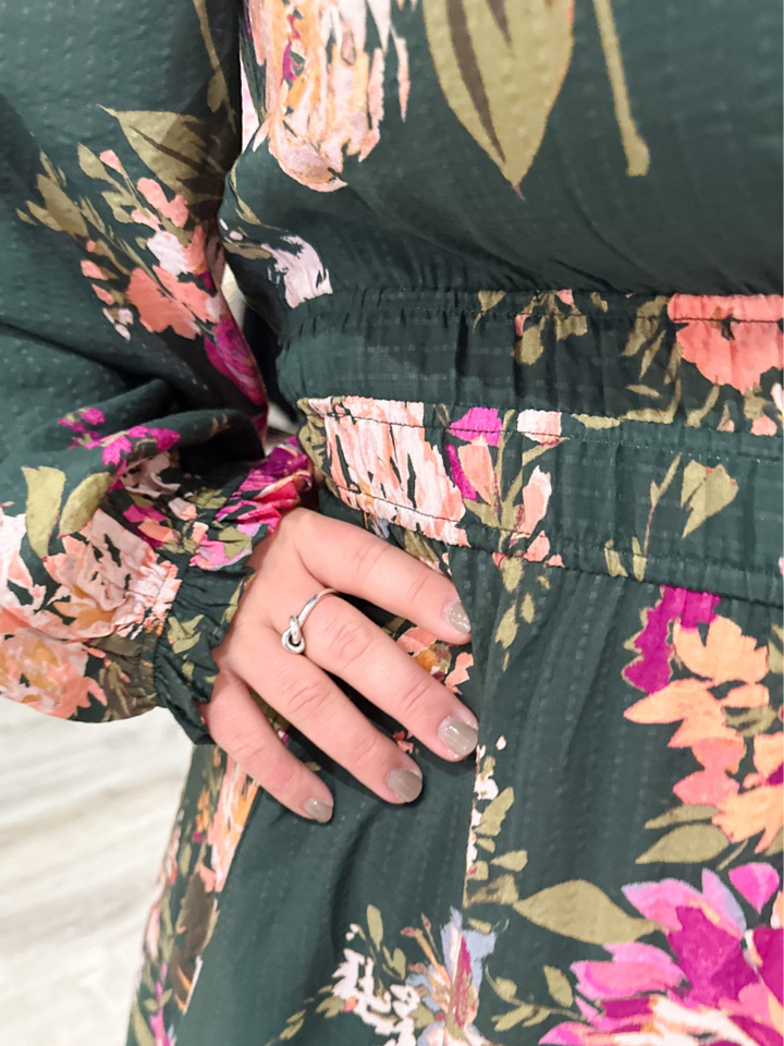 The Cora Dress - Green Multi