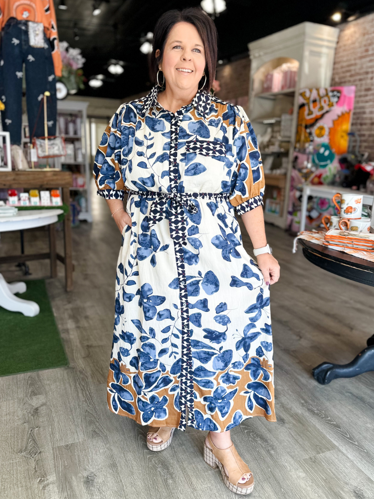 The Charlie Dress - Slate Blue