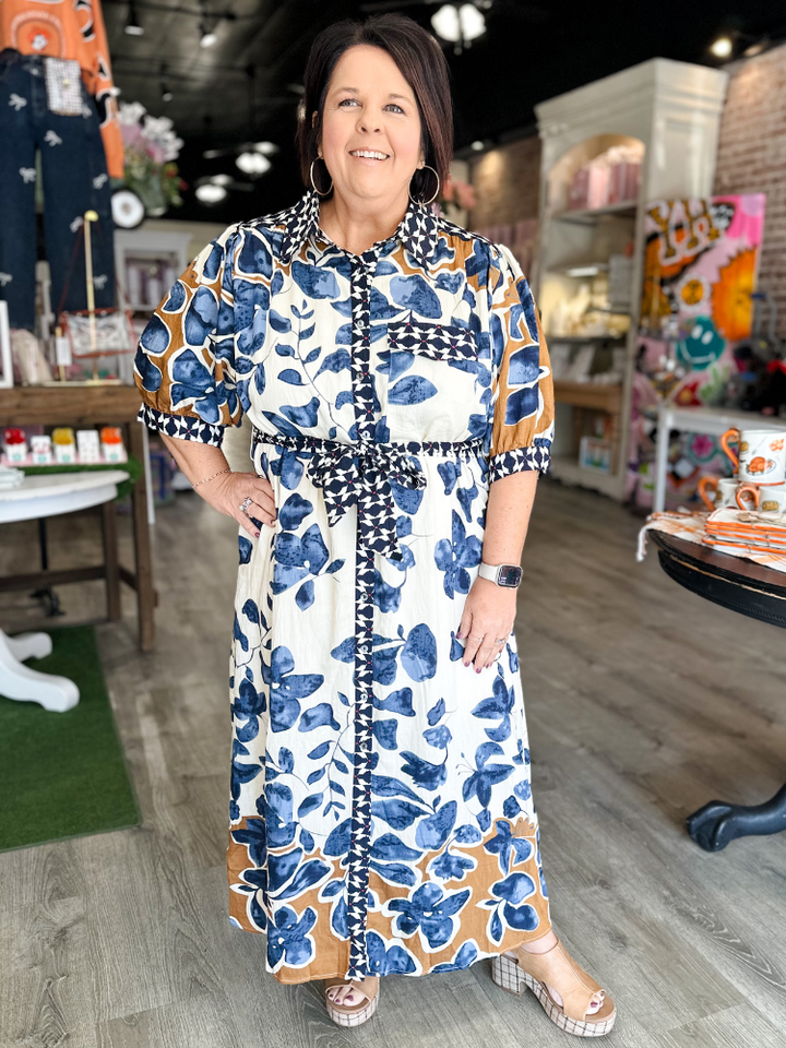 The Charlie Dress - Slate Blue