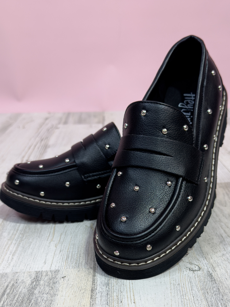 Stud Muffin Loafer - Black