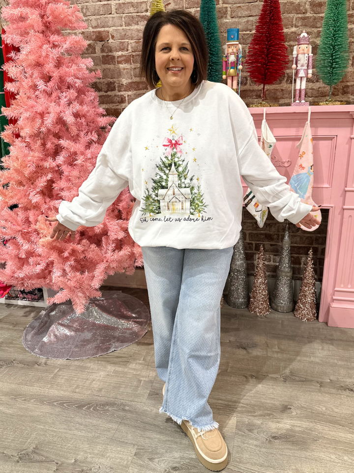 Come Let Us Sweatshirt - Cream