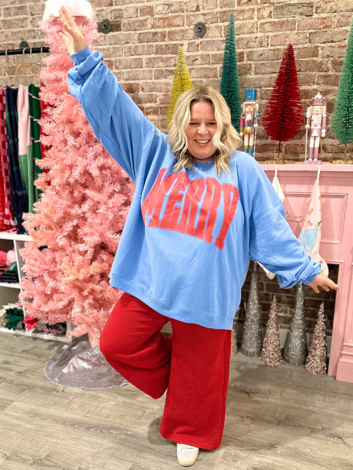 Merry Sweatshirt - Blue