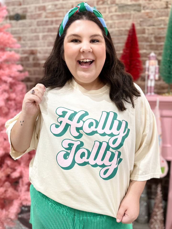 Holly Jolly Tee - Ivory