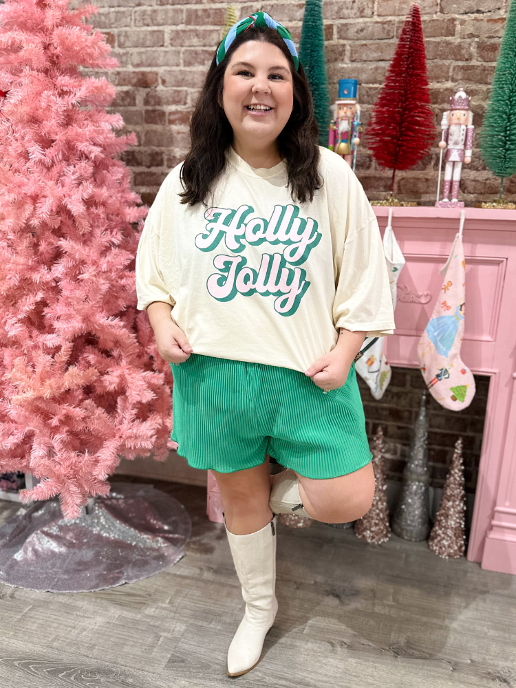 Holly Jolly Tee - Ivory